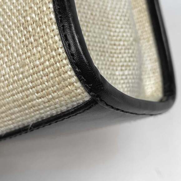 Gucci Jackie Line Shoulder Bag, Handbag, Fabric, Ivory, Black, 0021068, Women's - Picture 3 of 8